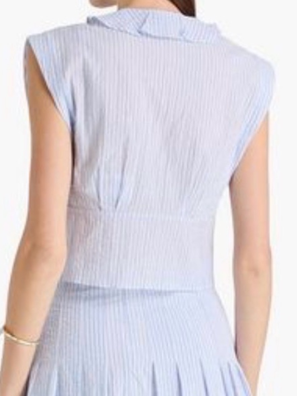 NWT • Sandro • Seer Sucker Top • Sz 1 - Picture 3 of 7